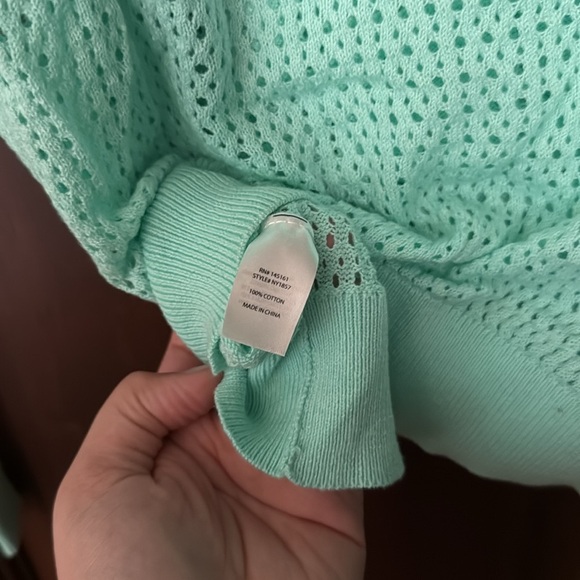 Charming Charlie Open Knit After Beach Hoodie - Picture 10 of 11